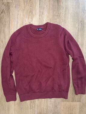 Gap 100% cotton maroon sweater